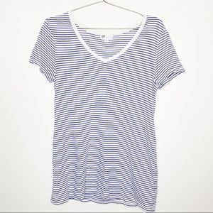 Gap Striped V-Neck Tee